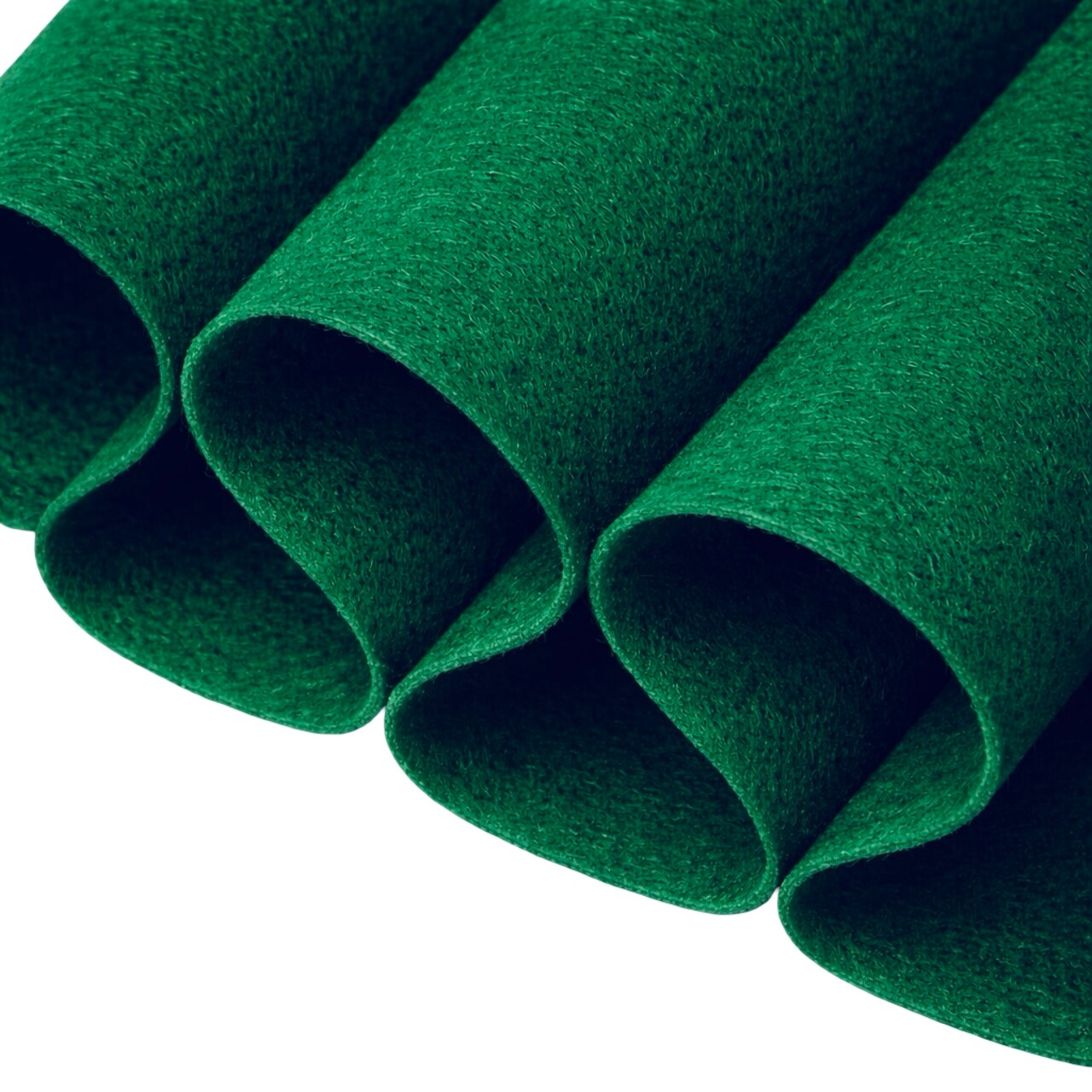 FabricLA Craft Felt Fabric - 36" X 36" Inch Wide & 1.6mm Thick 1 Square Yard Felt Fabric - Use This Soft Felt for Crafts - Kelly Green
